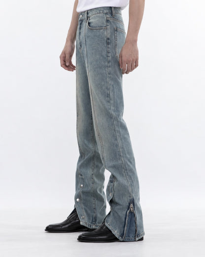 Faded Flared Jeans