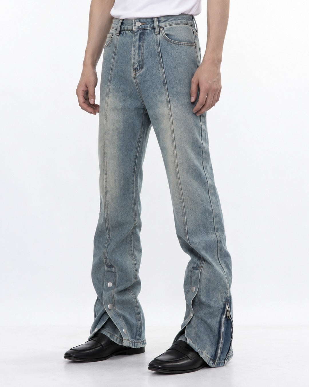 Faded Flared Jeans