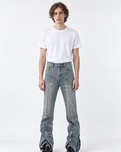 Faded Flared Jeans