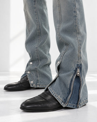 Faded Flared Jeans