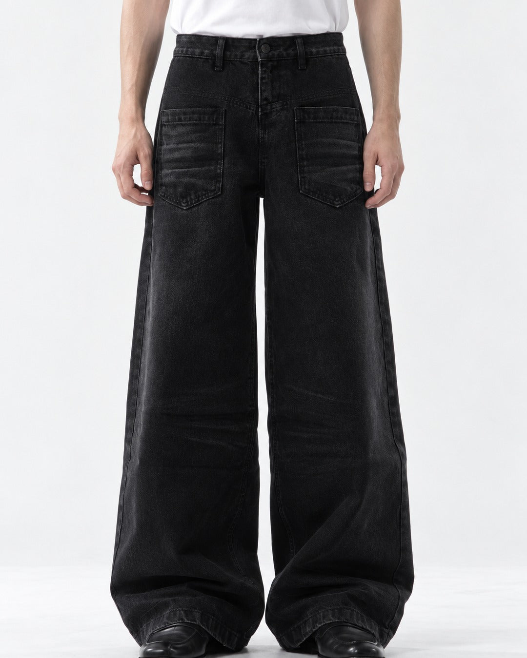 Embossed Denim Jeans