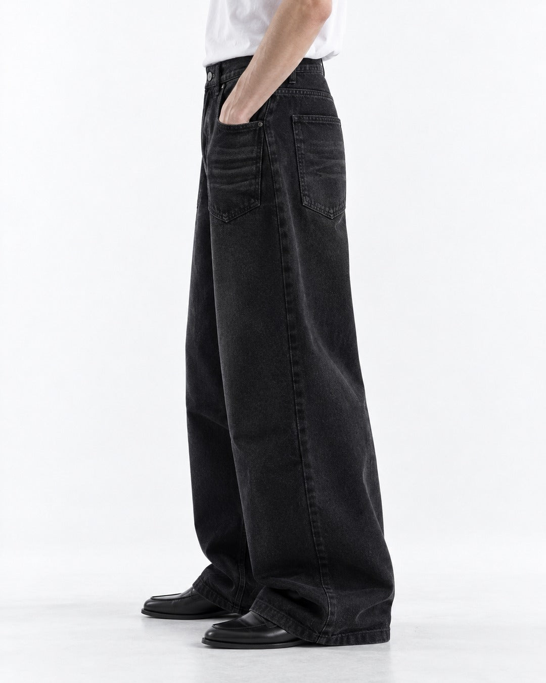 Embossed Denim Jeans