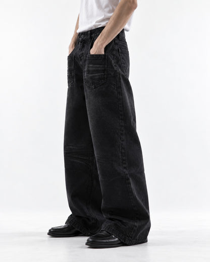 Embossed Denim Jeans