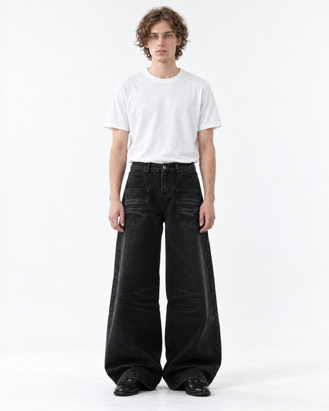Embossed Denim Jeans