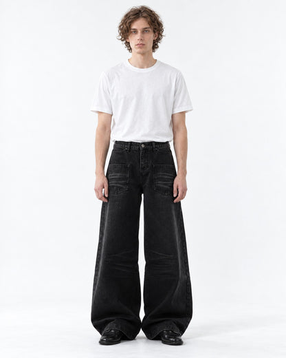 Embossed Denim Jeans