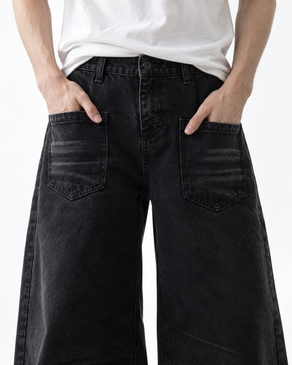 Embossed Denim Jeans