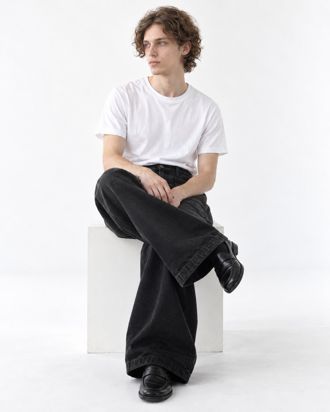 Embossed Denim Jeans