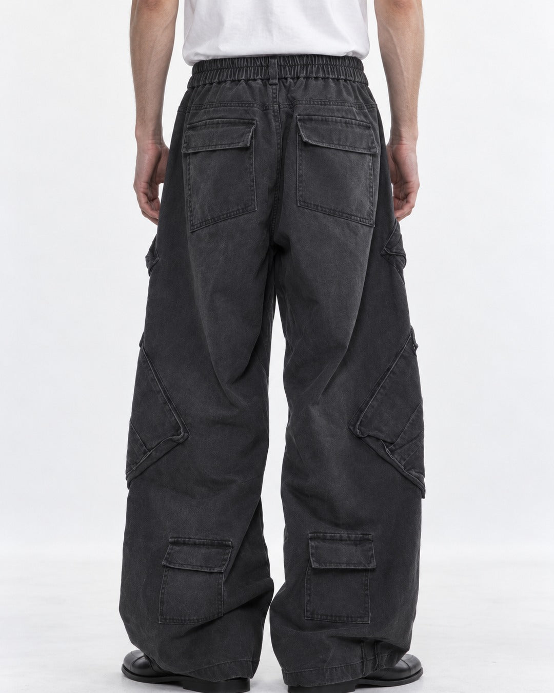 Patchwork Wide-Leg Pants