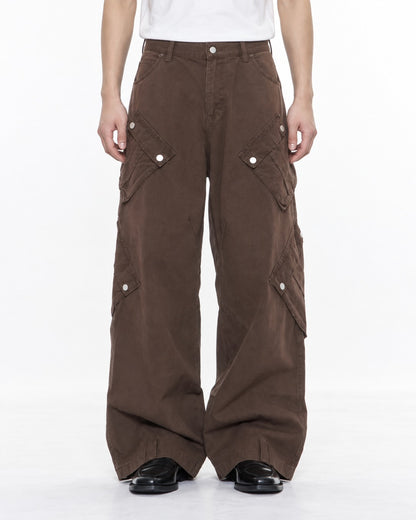 Patchwork Wide-Leg Pants