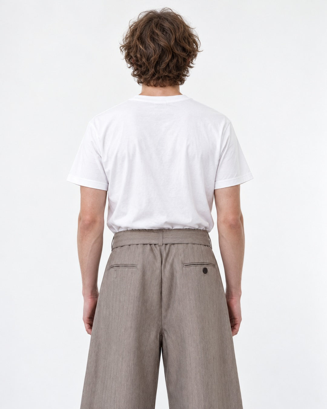 Wrap-Waistband Wide-Leg Pants