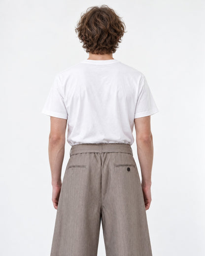 Wrap-Waistband Wide-Leg Pants