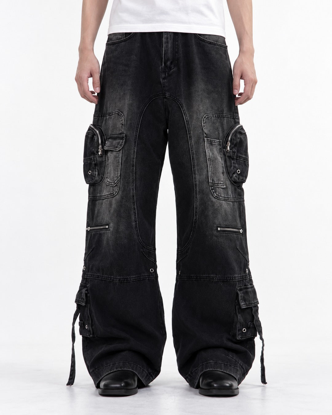 Multi-Pocket Workwear Jeans