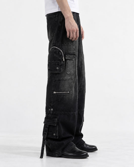 Multi-Pocket Workwear Jeans