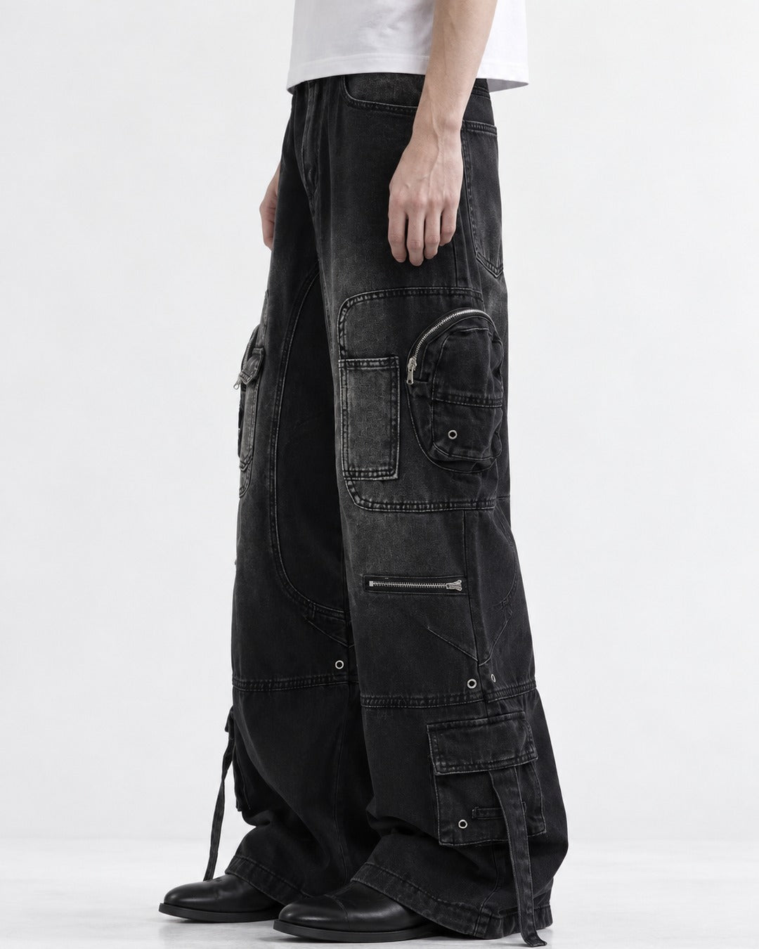 Multi-Pocket Workwear Jeans
