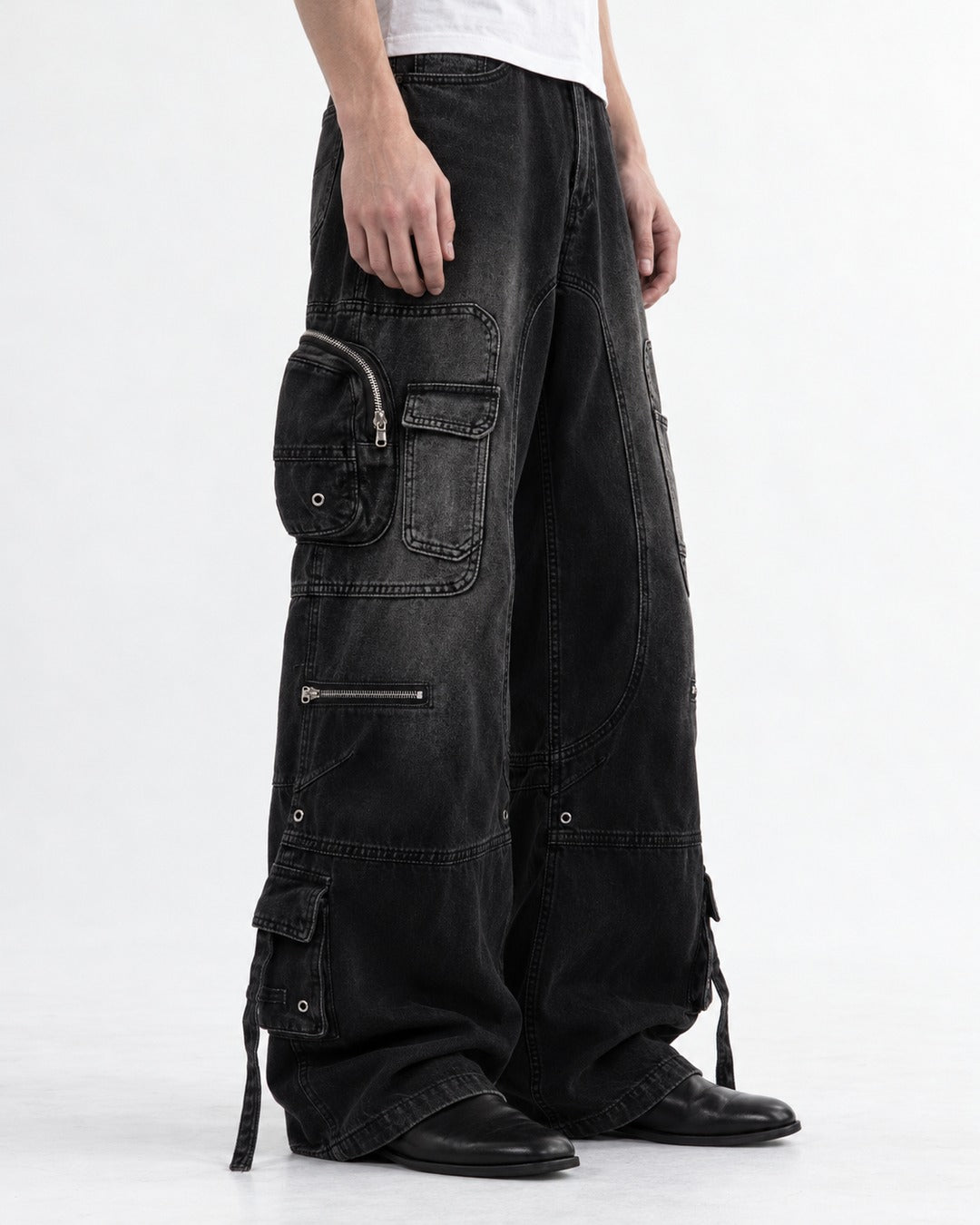 Multi-Pocket Workwear Jeans