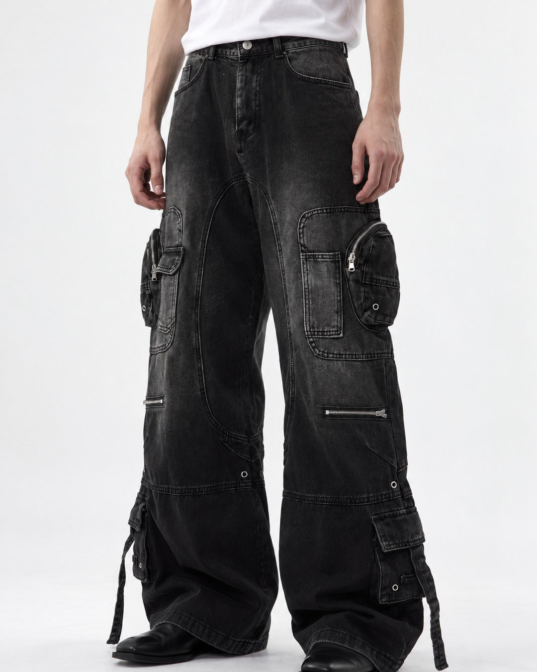 Multi-Pocket Workwear Jeans