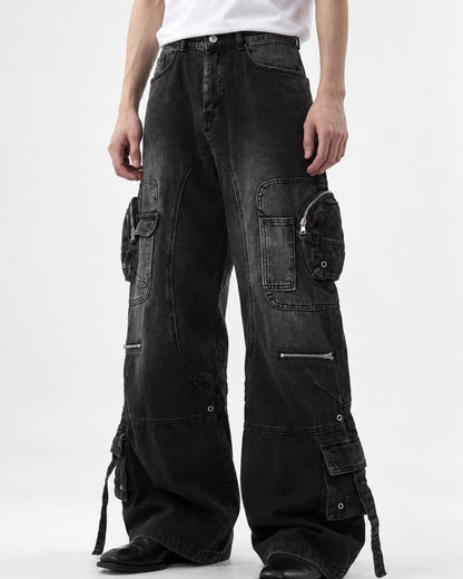 Multi-Pocket Workwear Jeans