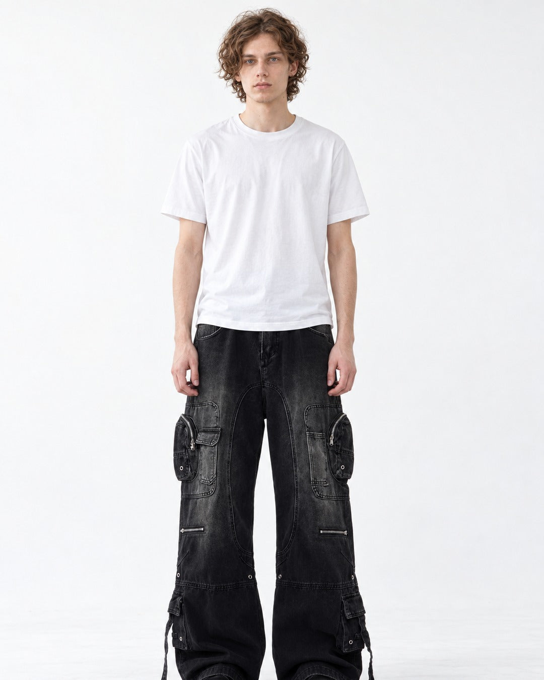 Multi-Pocket Workwear Jeans