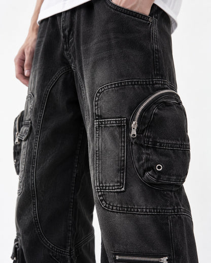 Multi-Pocket Workwear Jeans