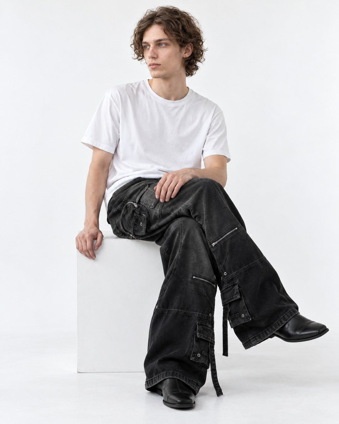 Multi-Pocket Workwear Jeans