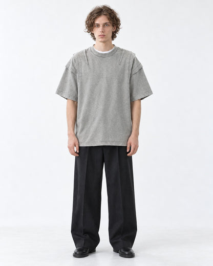Paneled-Shoulder Tee