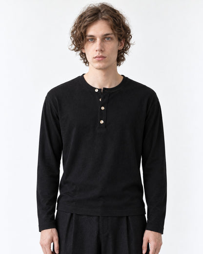 Henley Button-Placket Top