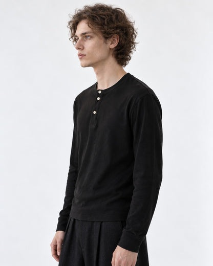 Henley Button-Placket Top
