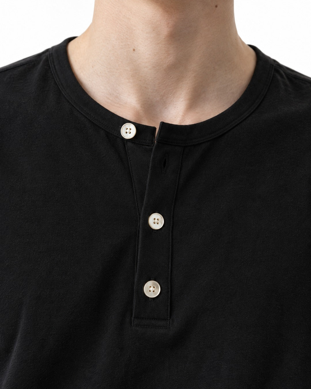 Henley Button-Placket Top