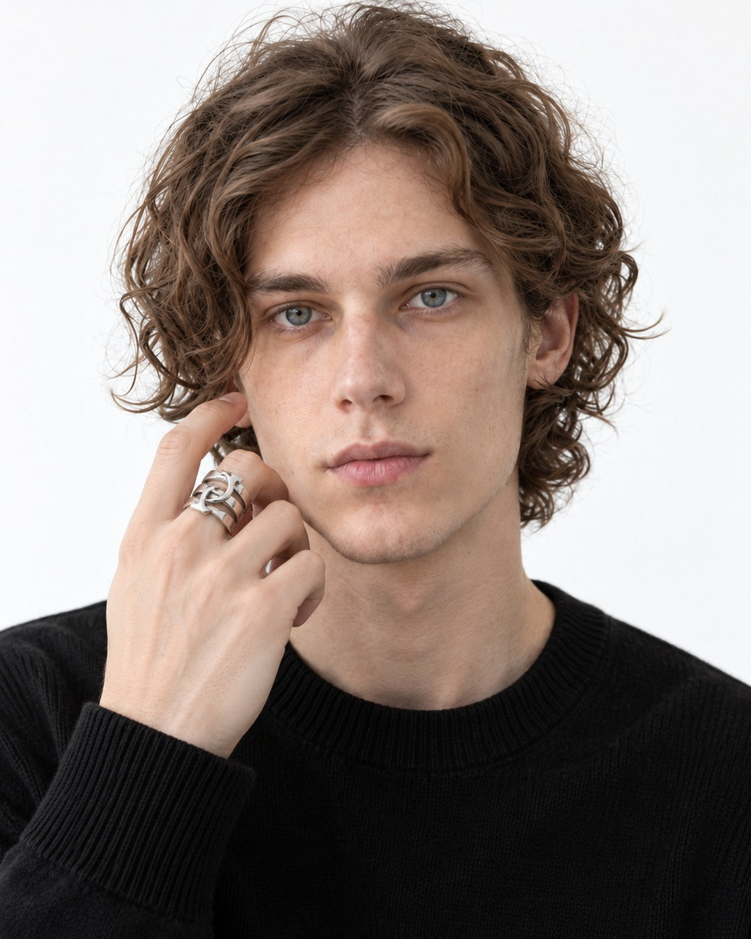 Layered Claw-Prong Ring