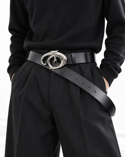 Sculpted Hook Buckle Belt