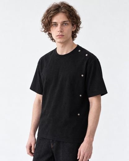 Tee with Side Button Placket