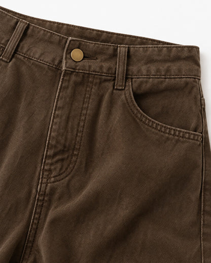 Knee-Panel Wide-Leg Jeans