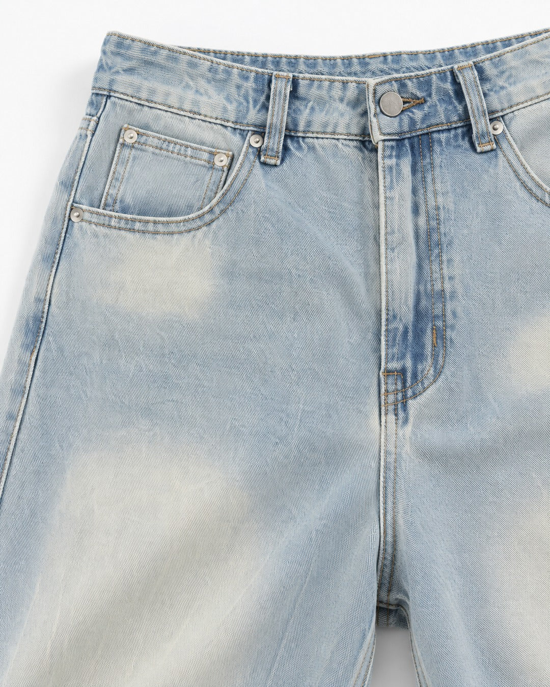 Sun-Faded Wide-Leg Jeans