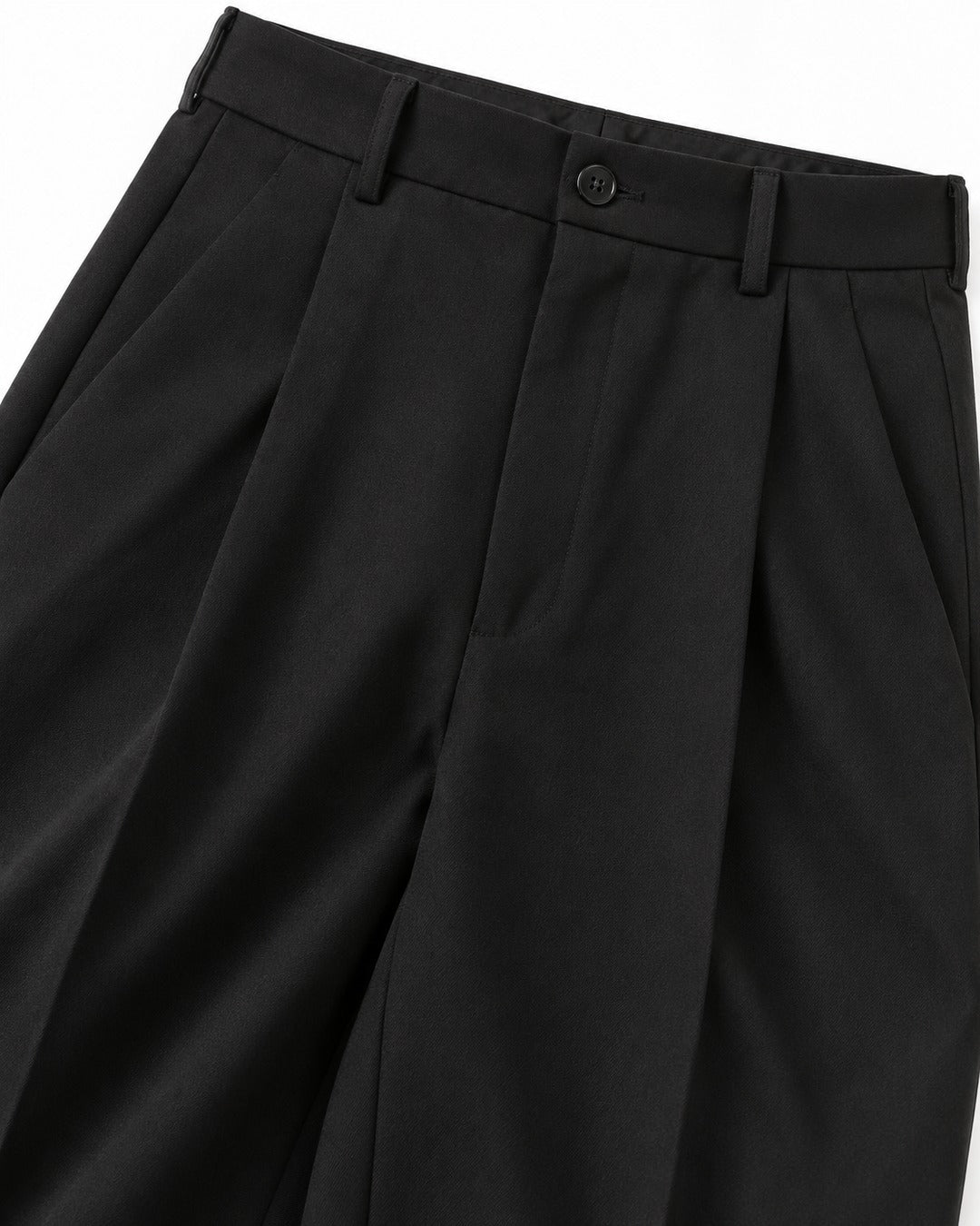 Pleated Wide-Leg Trousers