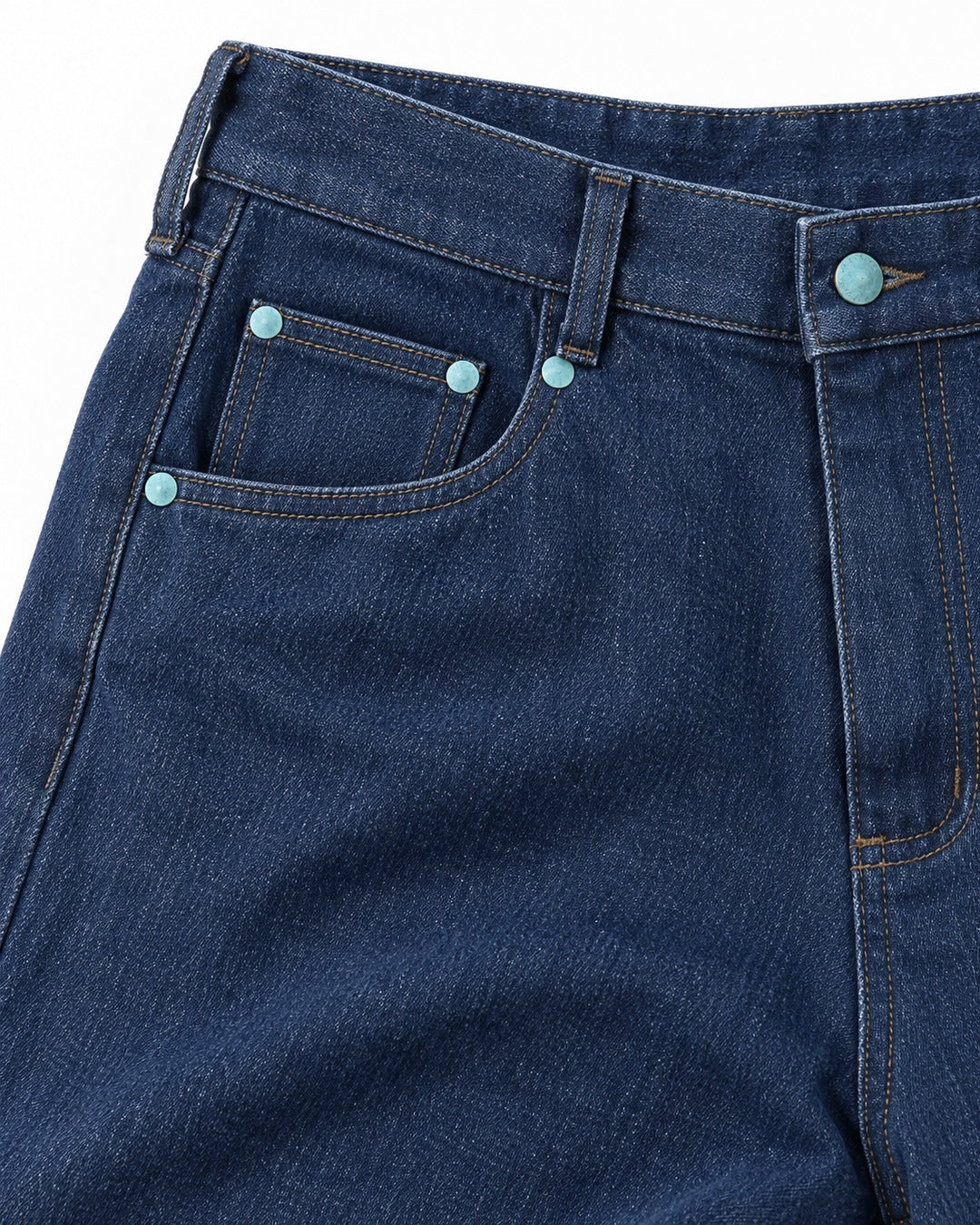 Wide-Leg Five-Pocket Jeans