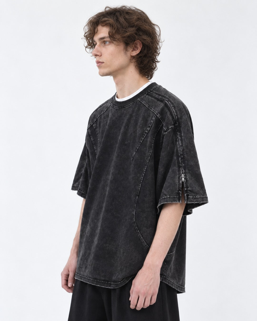 Washed Oversized Raglan Tee