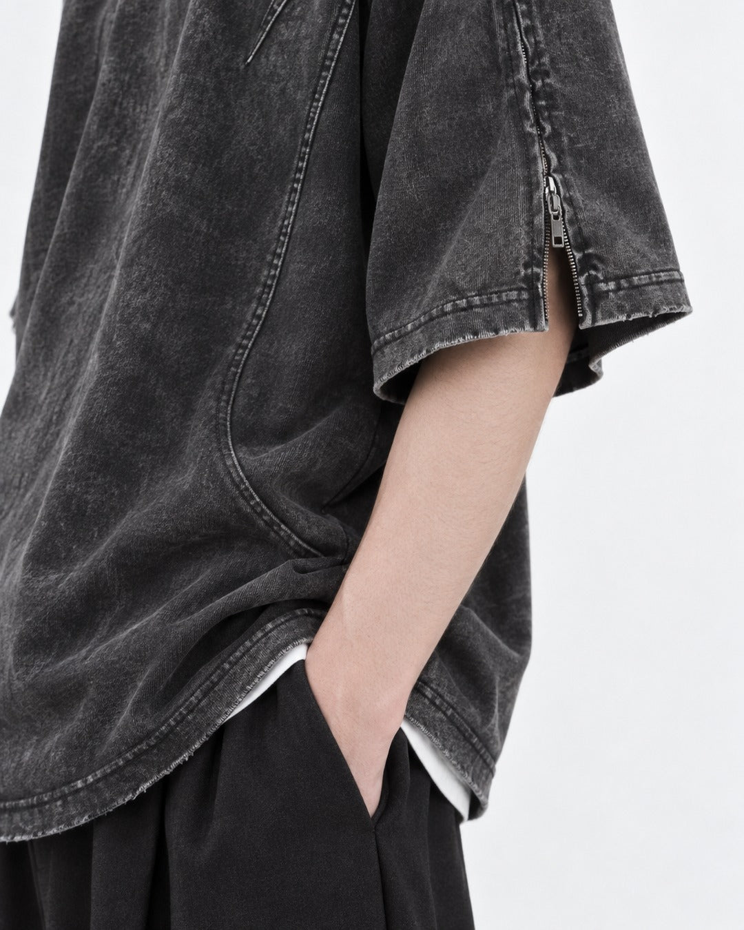 Washed Oversized Raglan Tee