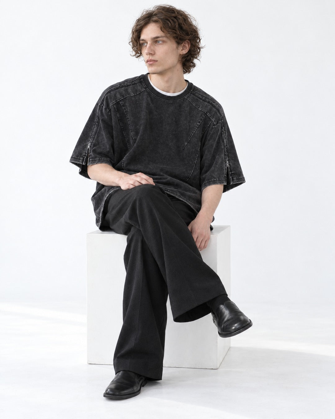 Washed Oversized Raglan Tee
