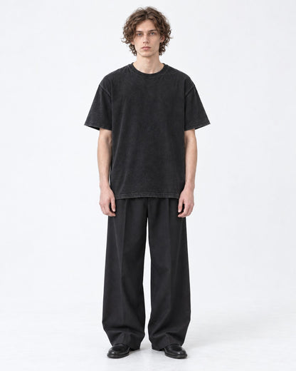 Washed Oversized Tee (Charcoal)