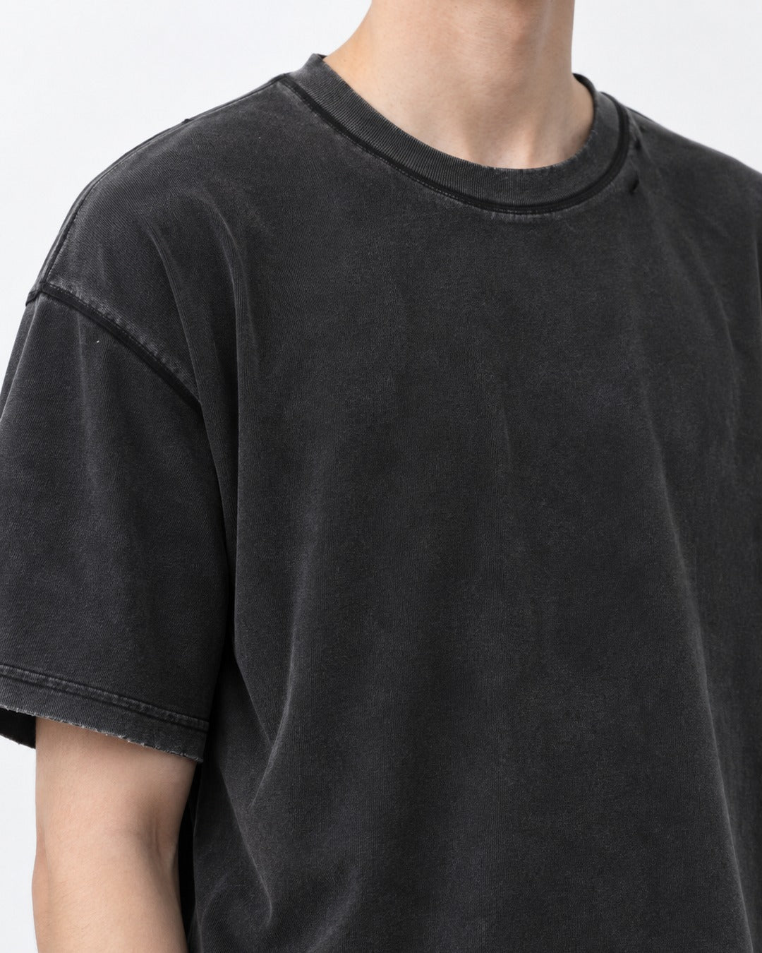 Washed Oversized Tee (Charcoal)