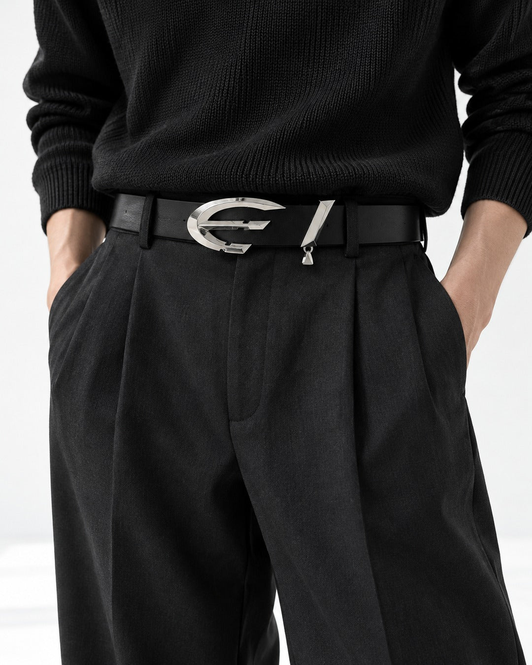 Sculptural Buckle Belt