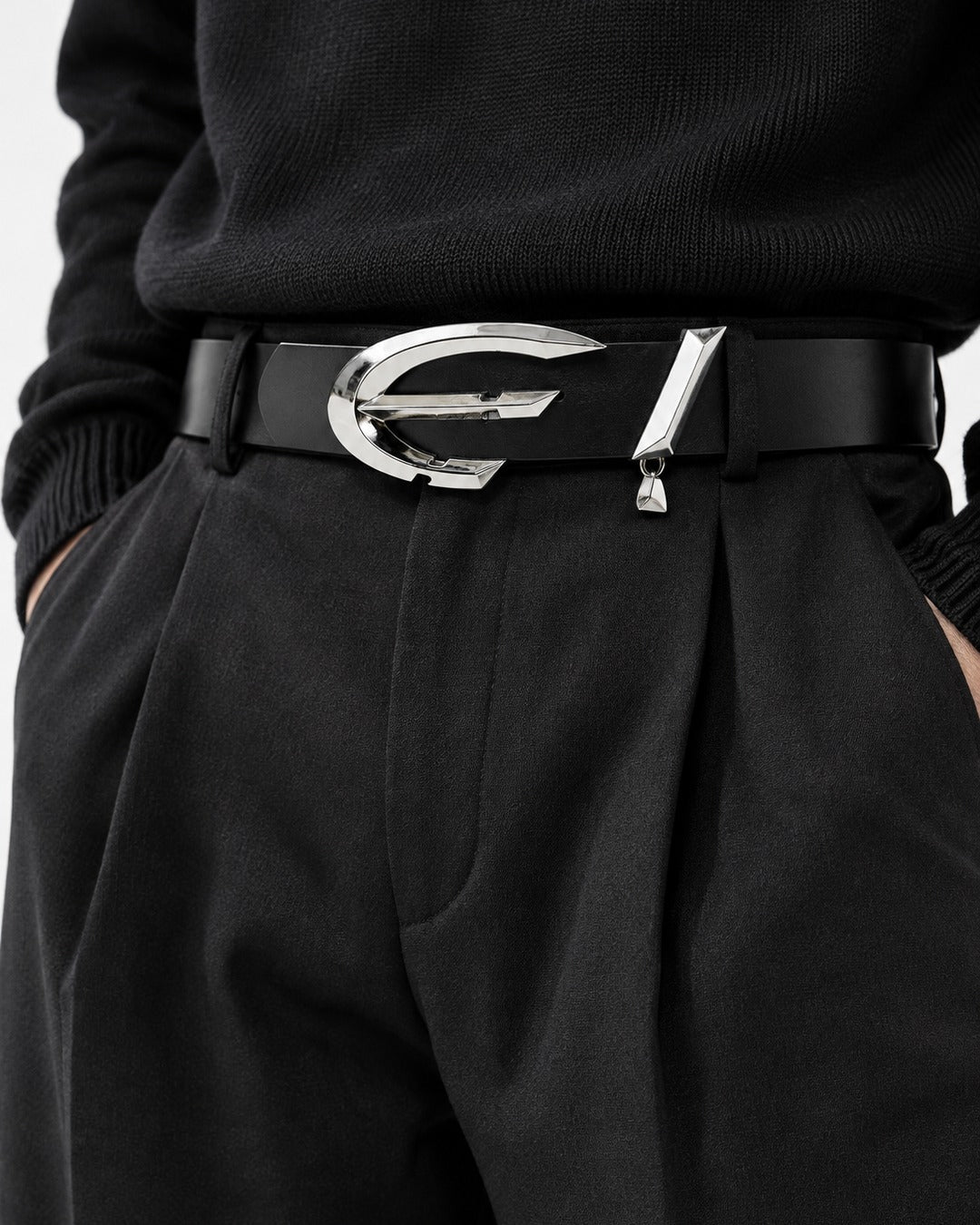 Sculptural Buckle Belt