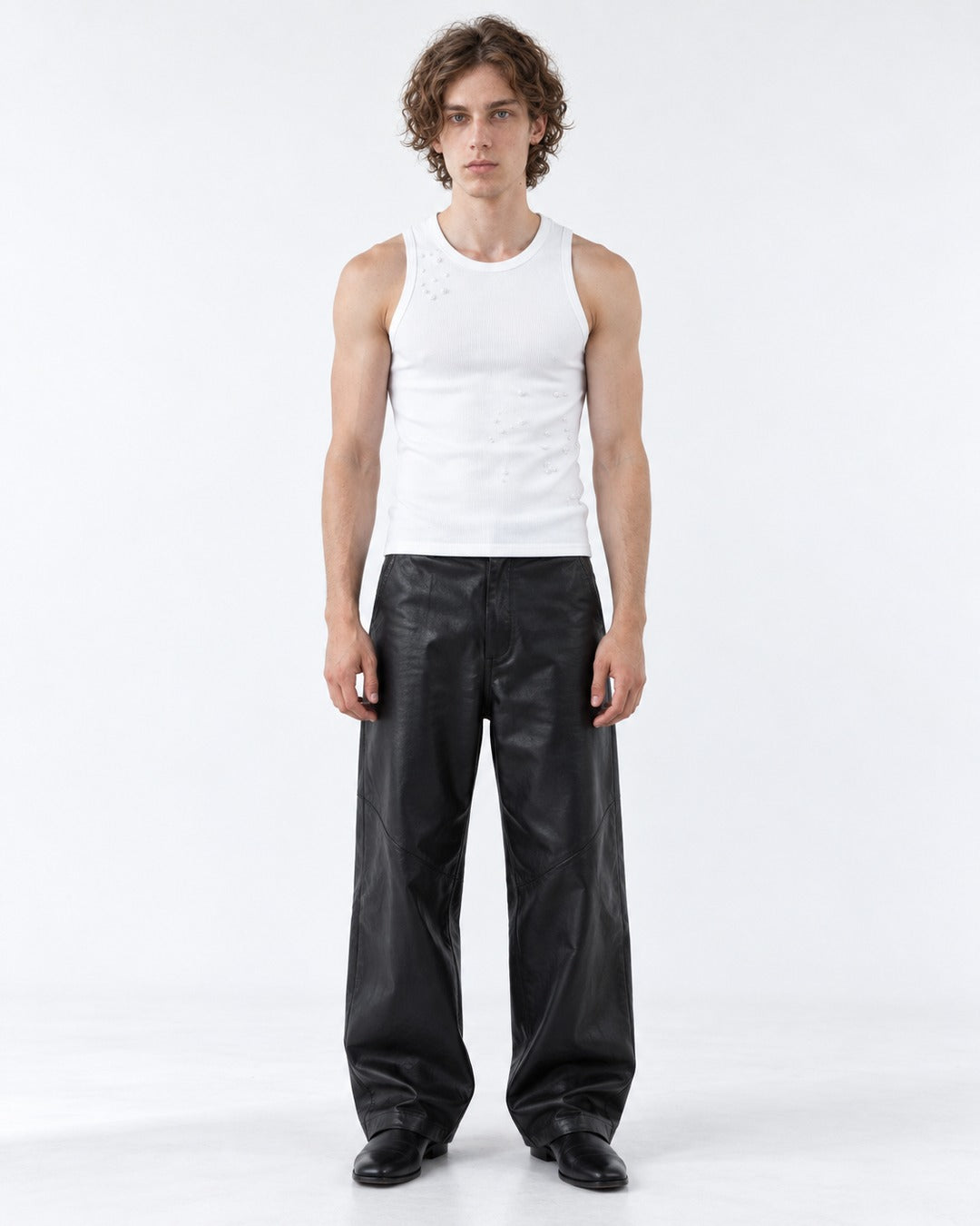 Draped Scoop-Neck Tank Top