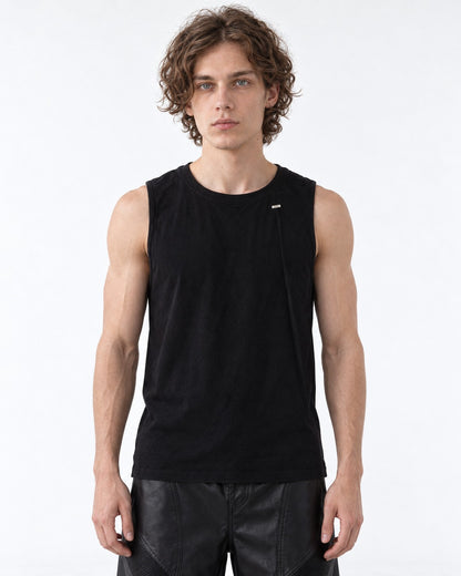 Scoop-Neck Tank Top with Hem Detail
