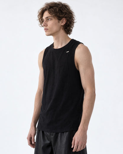 Scoop-Neck Tank Top with Hem Detail