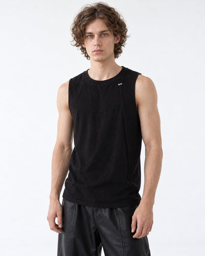 Scoop-Neck Tank Top with Hem Detail