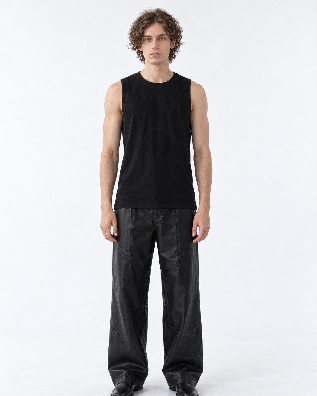 Scoop-Neck Tank Top with Hem Detail