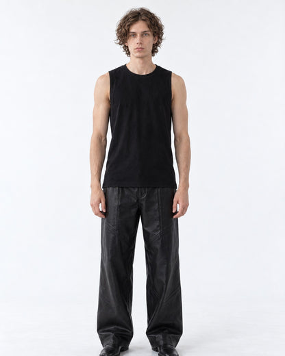 Scoop-Neck Tank Top with Hem Detail
