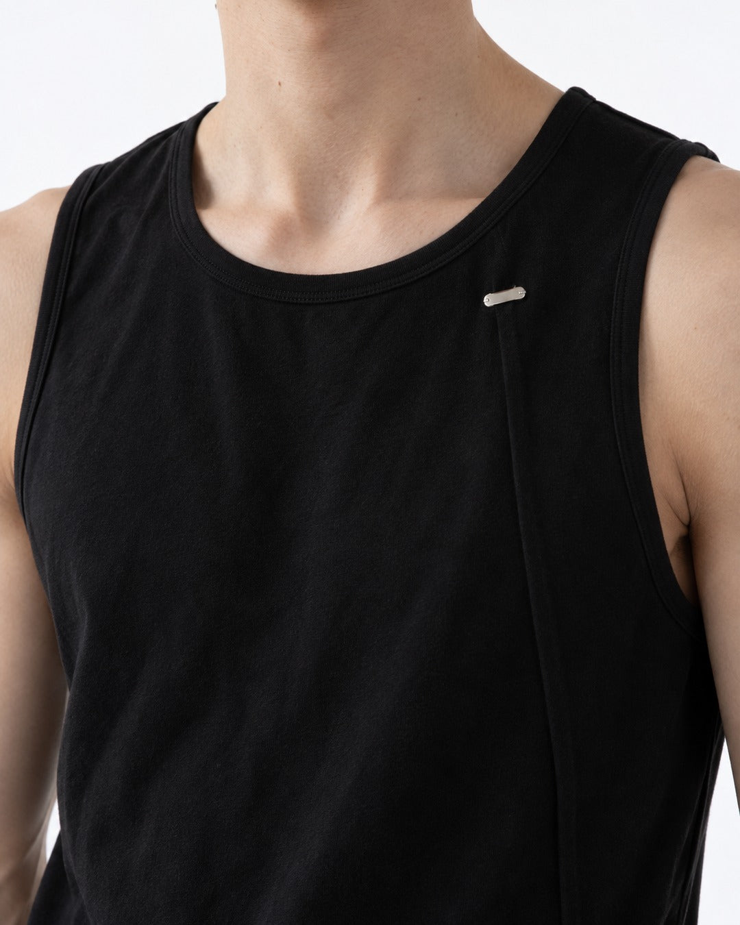 Scoop-Neck Tank Top with Hem Detail