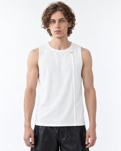 Scoop-Neck Tank Top with Hem Detail